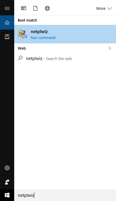 netplwiz