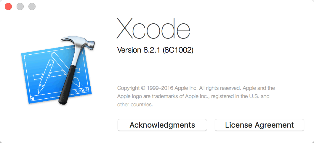Xcode 8.2.1