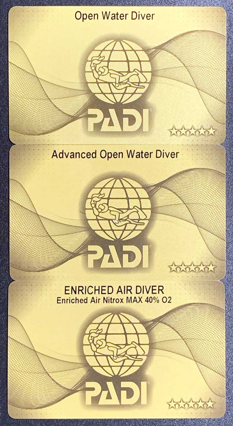 PADI Certificate